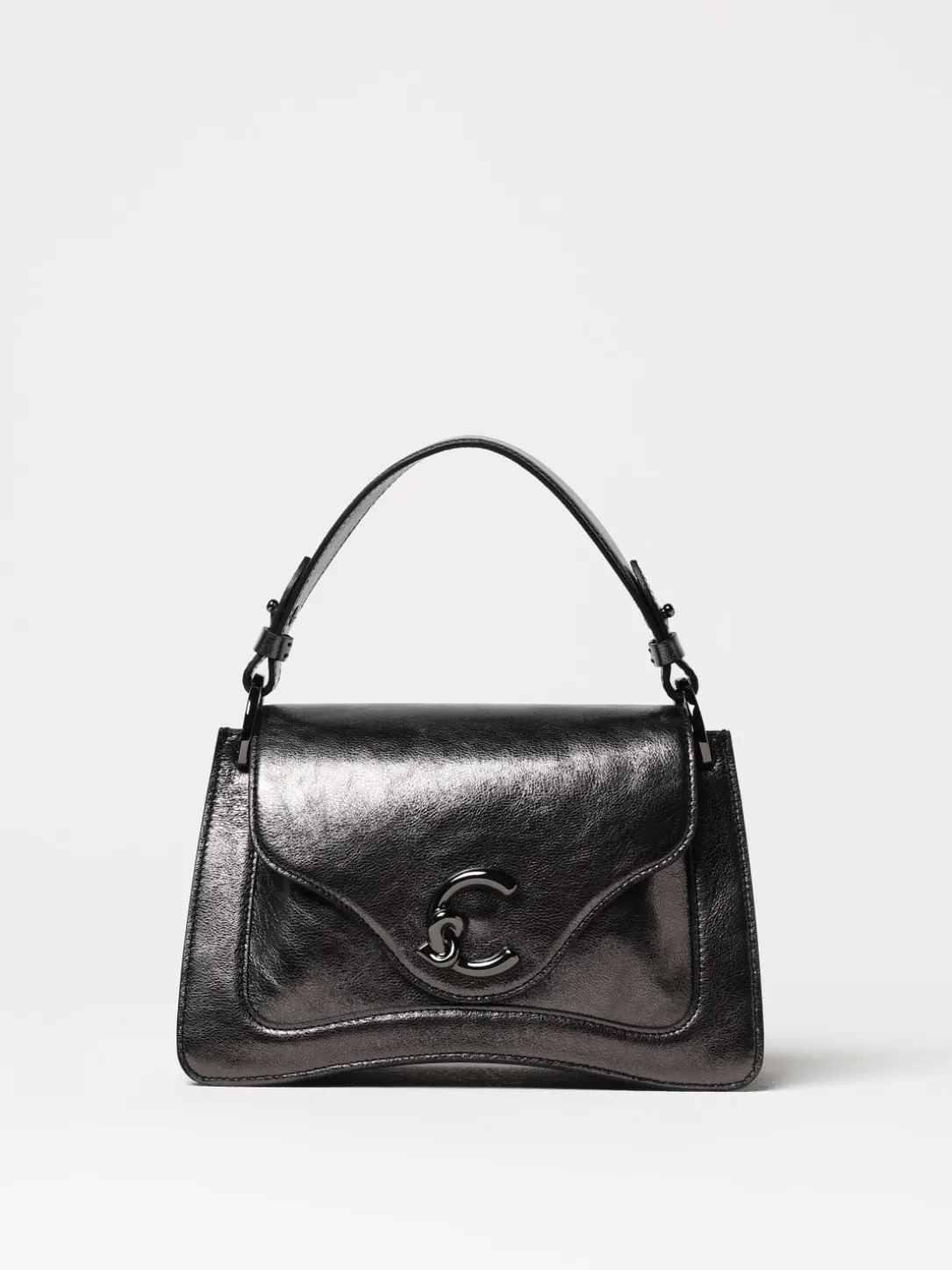 Borsa C-Me Coccinelle in pelle laminata a grana naturale