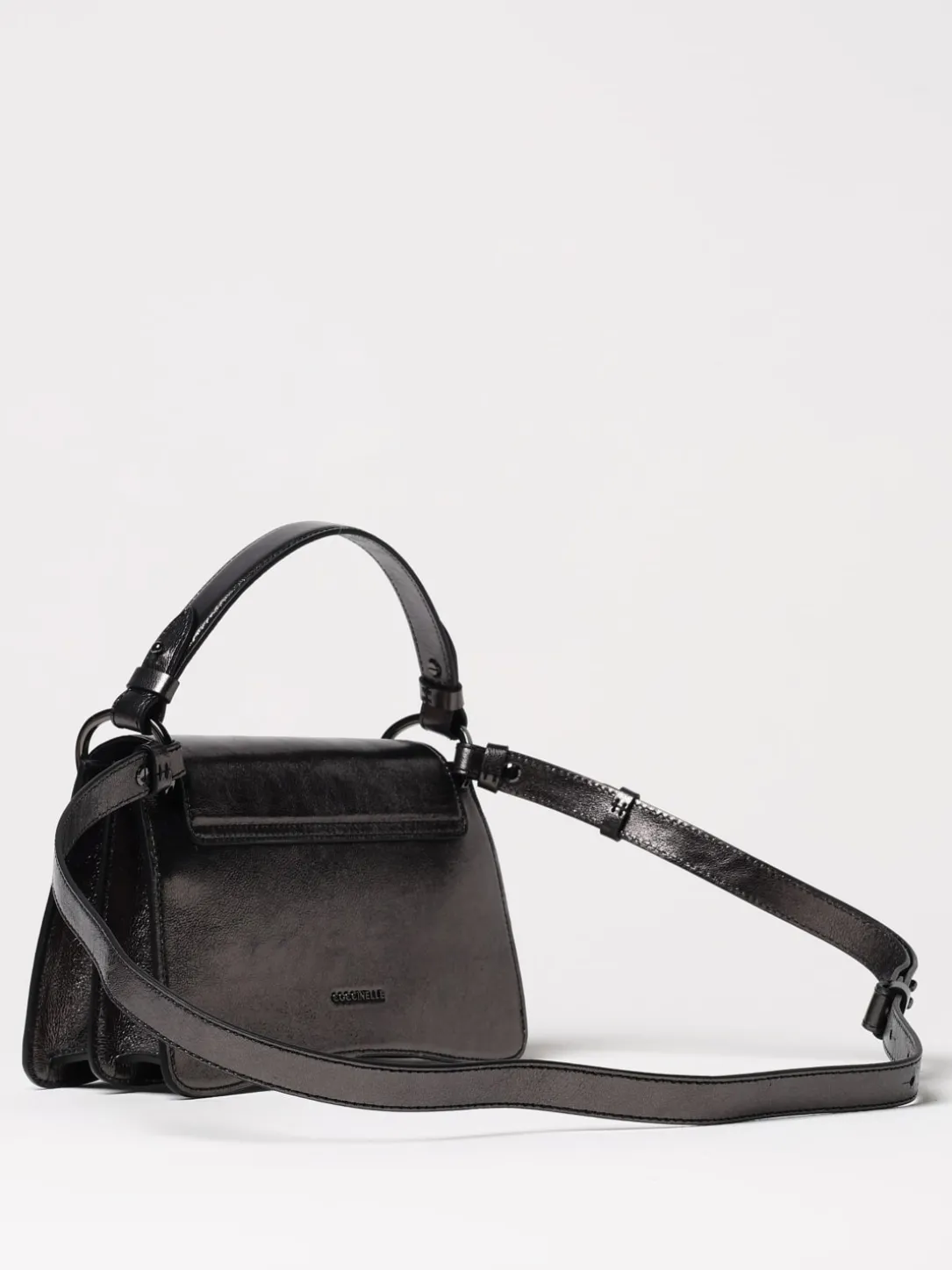 Borsa C-Me Coccinelle in pelle laminata a grana naturale