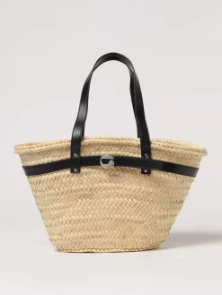 Borsa Coperni in rafia e pelle
