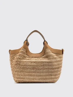 Borsa Dua Gianni Chiarini in rafia e pelle martellata