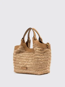 Borsa Dua Gianni Chiarini in rafia e pelle martellata