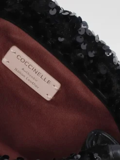 Borsa Dulse Coccinelle in pelle con paillettes ricamate