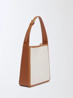 Borsa Eclissi Fabiana Filippi in misto cotone e pelle