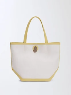 Borsa Eclissi Media Fabiana Filippi in canvas e pelle