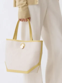 Borsa Eclissi Media Fabiana Filippi in canvas e pelle