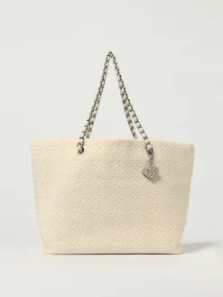 Borsa Ella Terry Tory Burch in spugna con monogram jacquard
