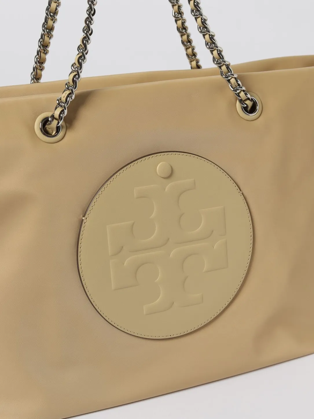 Borsa Ella Tory Burch in nylon riciclato e pelle bio-based