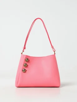 Borsa Emblema Balmain in pelle a grana