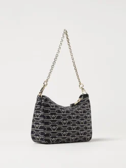 Borsa Emporio Armani in canvas con logo jacquard