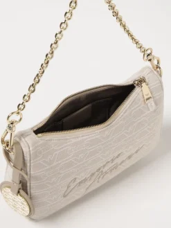 Borsa Emporio Armani in canvas con logo jacquard