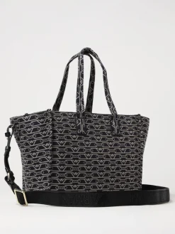 Borsa Emporio Armani in misto cotone con logo jacquard