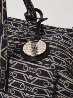 Borsa Emporio Armani in misto cotone con logo jacquard