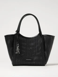Borsa Emporio Armani in pelle sintetica intrecciata