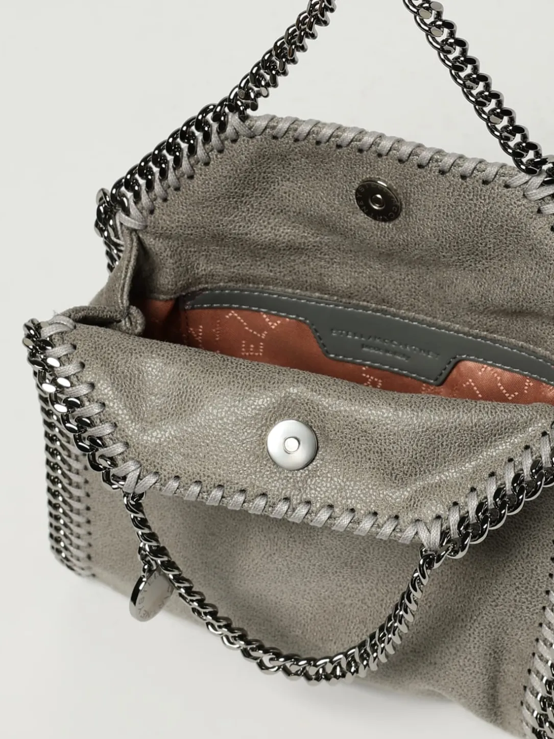 Borsa Falabella Micro Stella McCartney in camoscio sintetico cracklè