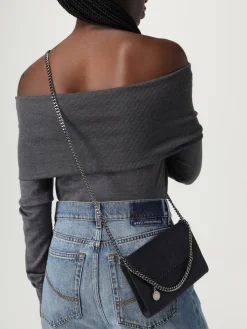 Borsa Falabella Stella McCartney in camoscio sintetico cracklè