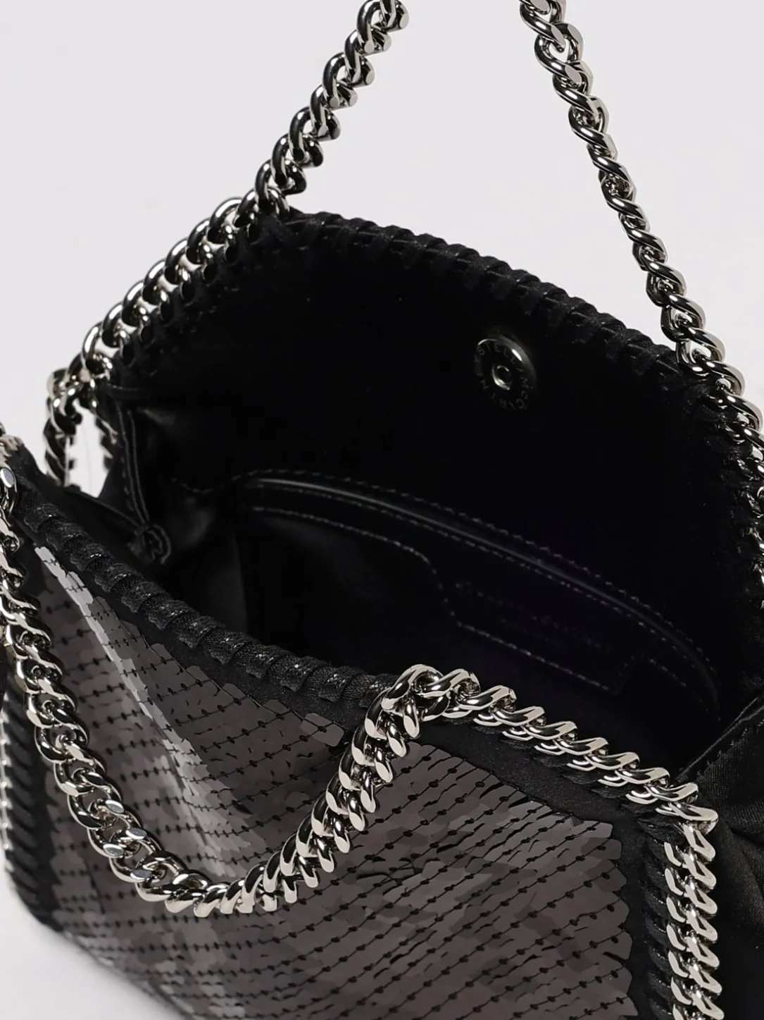 Borsa Falabella Stella McCartney in pelle sintetica con paillettes ricamate