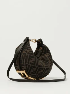 Borsa Fendigraphy Mini Fendi in tessuto con monogram FF jacquard