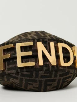 Borsa Fendigraphy Mini Fendi in tessuto con monogram FF jacquard