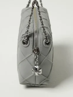 Borsa Fleming Tory Burch in pelle con lavorazione a diamante