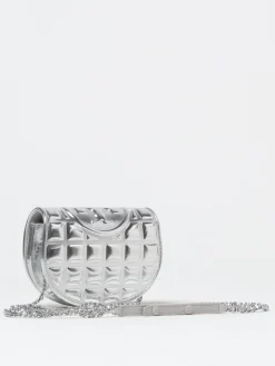 Borsa Fleming Tory Burch in vernice laminata matelassè