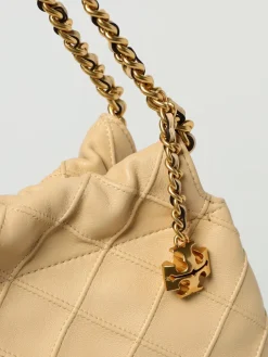 Borsa Fleming Tory Burch in pelle con motivo diamante