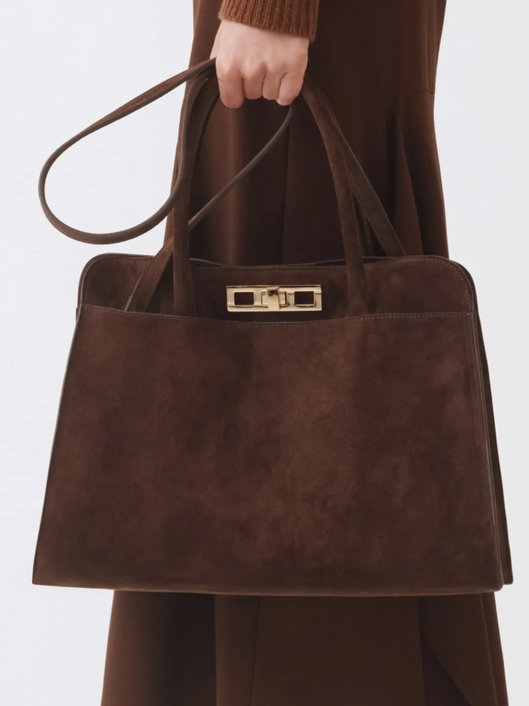 Borsa Handbag grande in camoscio Fabiana Filippi