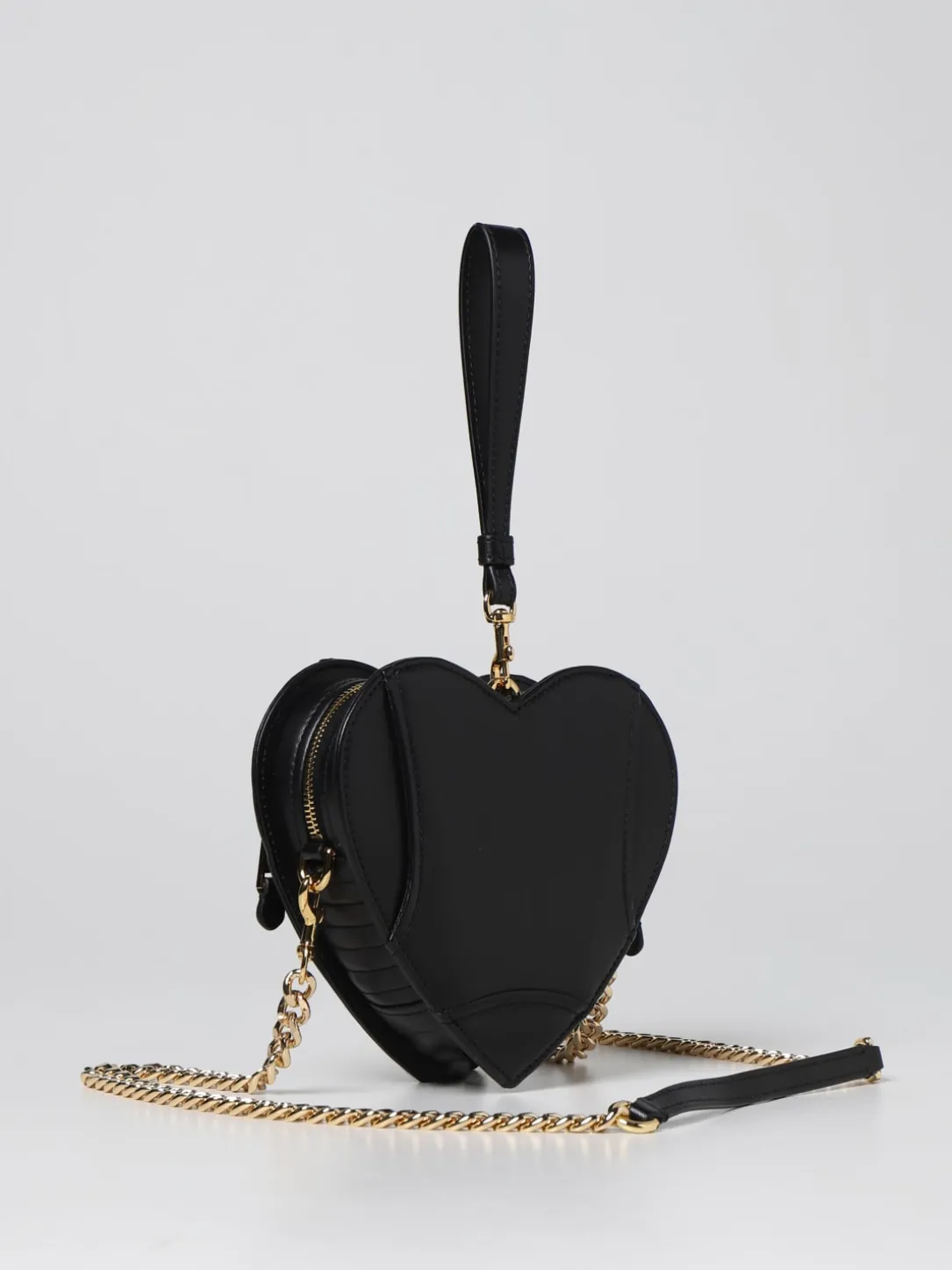 Borsa Heart Biker Moschino Couture in nappa