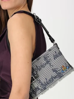 Borsa Heather Vivienne Westwood in vichy di cotone stampato