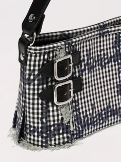 Borsa Heather Vivienne Westwood in vichy di cotone stampato