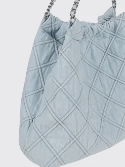 Borsa Hobo Fleming Tory Burch in denim trapuntato