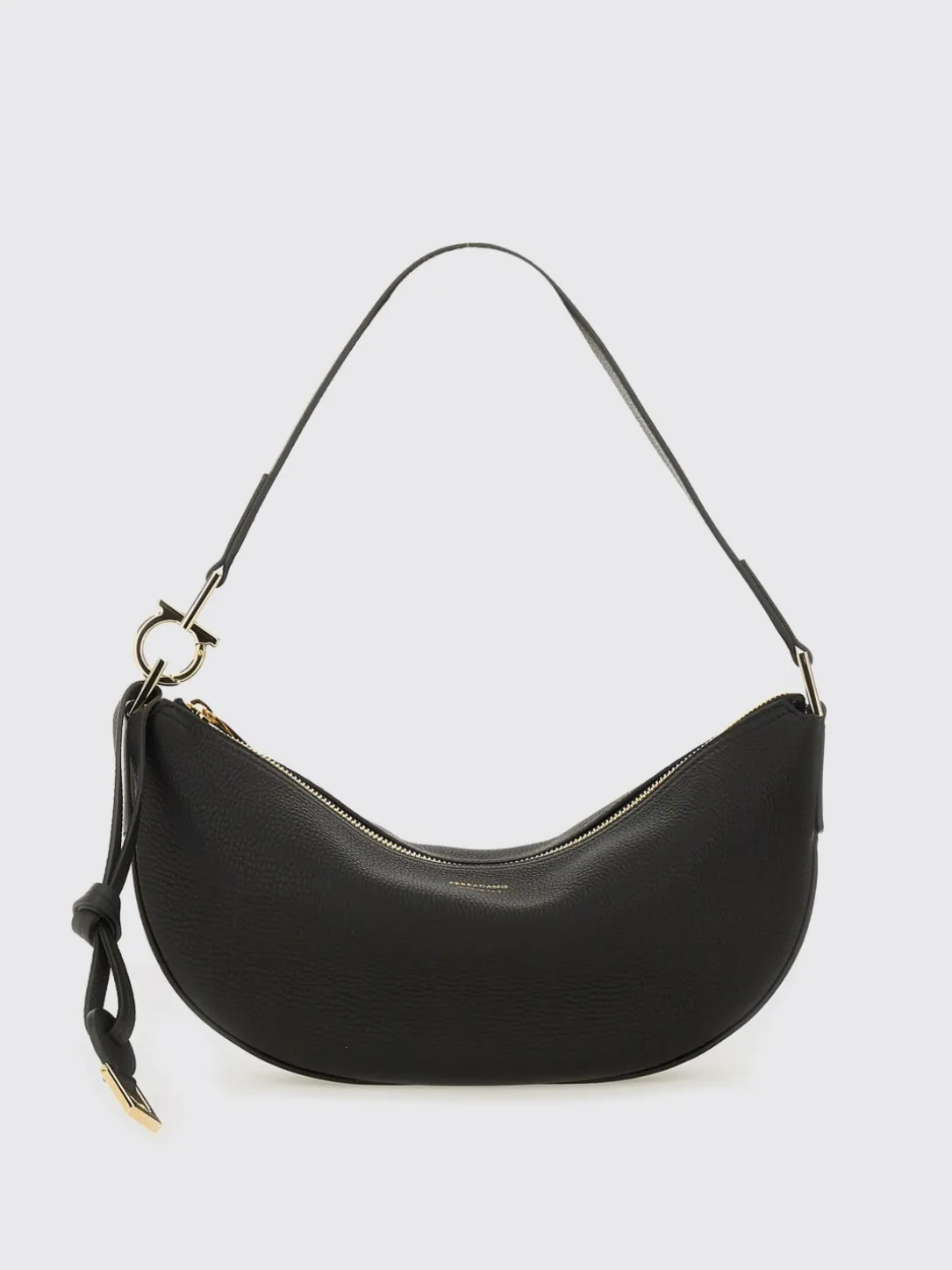 Borsa Hobo S Ferragamo in pelle a grana