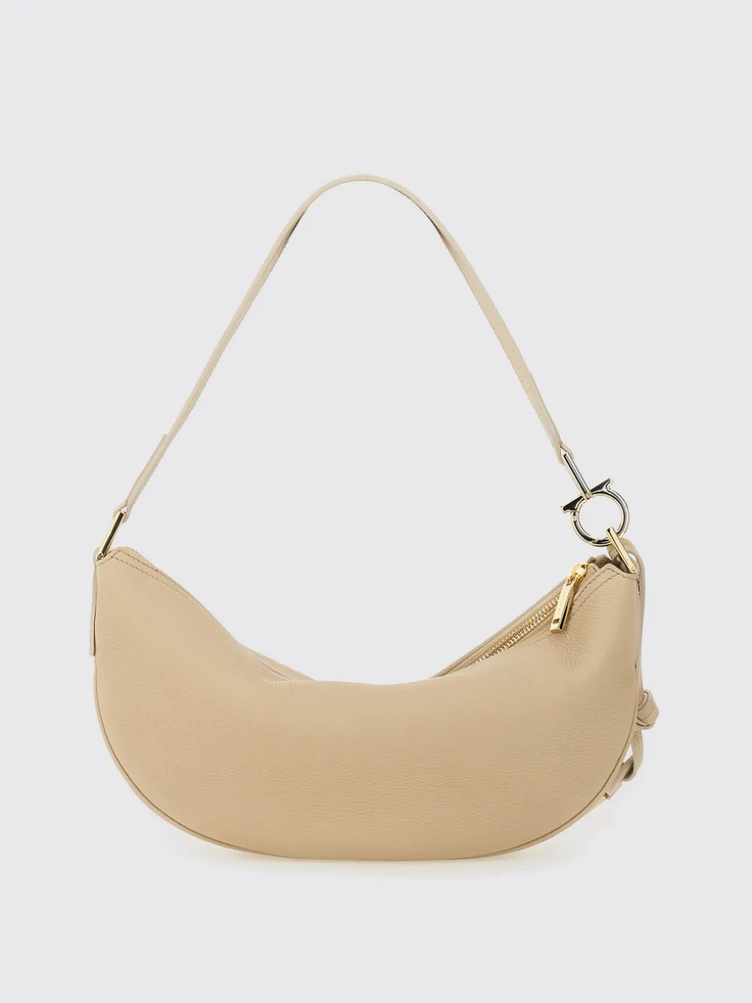 Borsa Hobo S Ferragamo in pelle a grana