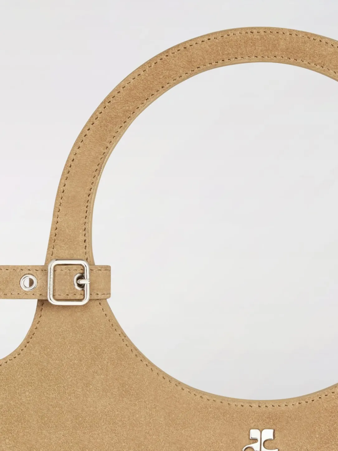 Borsa Holy Courrèges in camoscio