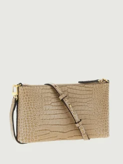 Borsa Horizontal Mini Pinko in pelle stampa cocco