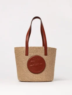 Borsa Horse Medal Chloè in rafia e pelle