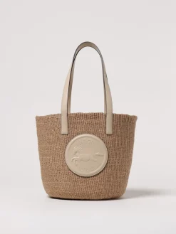 Borsa Horse Medal Chloè in rafia e pelle