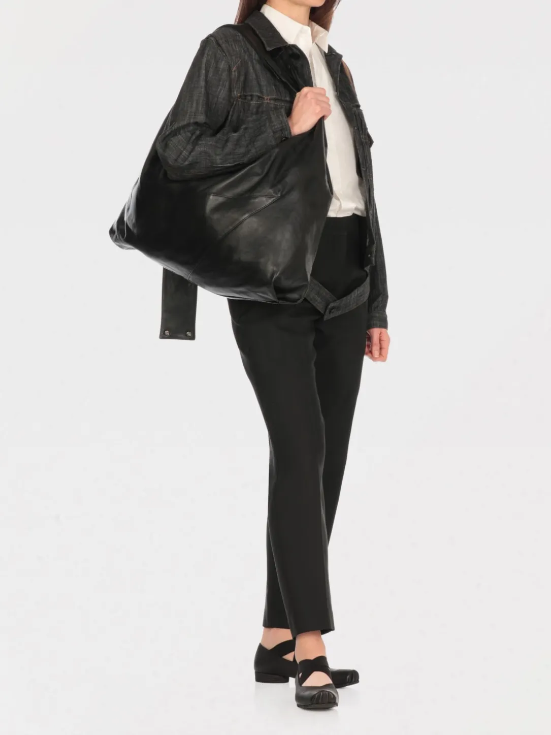 Borsa Infinite Discord Yohji Yamamoto in pelle