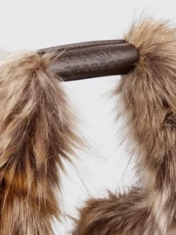 Borsa Japanese MM6 Maison Margiela in pelliccia sintetica e viscosa