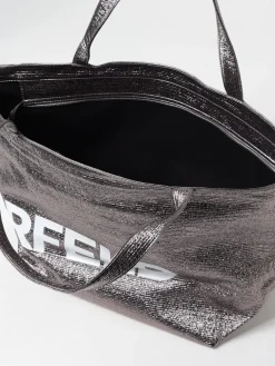 Borsa Karl Lagerfeld in pelle sintetica laminata con stampa logo