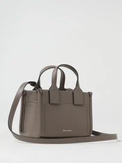 Borsa Karl Lagerfeld in pelle sintetica a grana con logo embossed