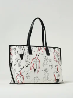 Borsa Karl Lagerfeld in pelle sintetica stampata