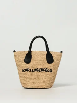 Borsa Karl Lagerfeld in rafia intrecciata