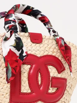 Borsa Kendra Dolce & Gabbana in rafia intrecciata