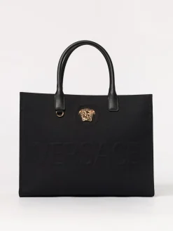 Borsa La Medusa Versace in canvas e pelle