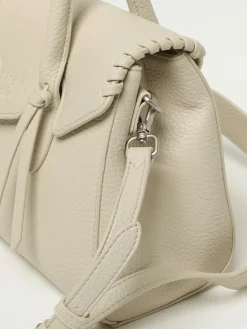 Borsa Laya Small Secret Pon-Pon in pelle sintetica a grana