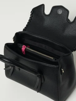 Borsa Laya Small Secret Pon-Pon in pelle sintetica a grana