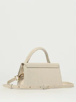 Borsa Le Bambino Long Jacquemus in canvas di cotone e lino