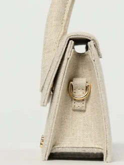 Borsa Le Bambino Long Jacquemus in canvas di cotone e lino