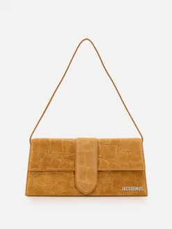 Borsa Le Bambino Long Jacquemus in camoscio stampa cocco