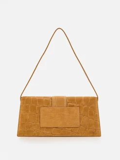 Borsa Le Bambino Long Jacquemus in camoscio stampa cocco